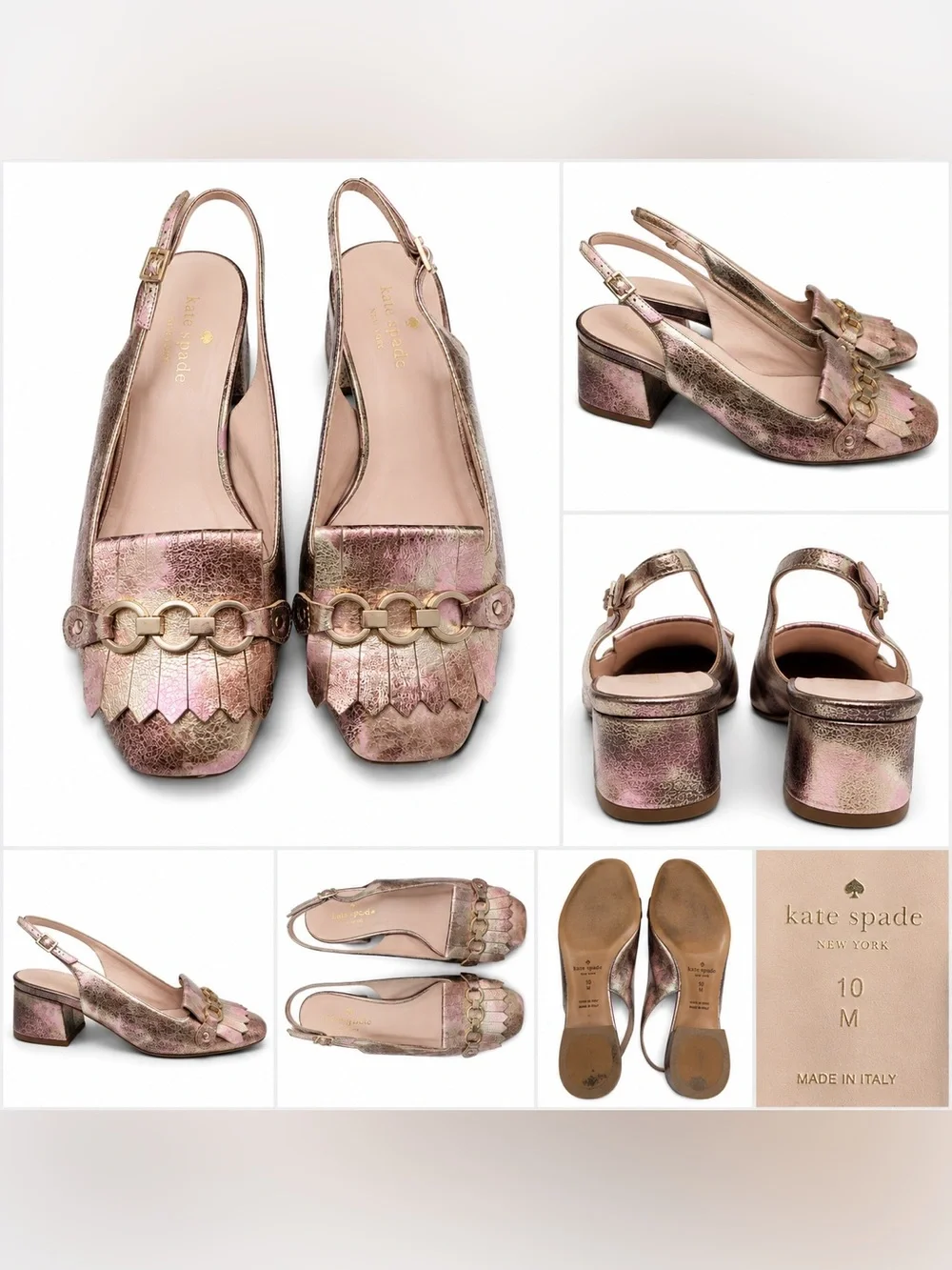 kate spade metallic pink